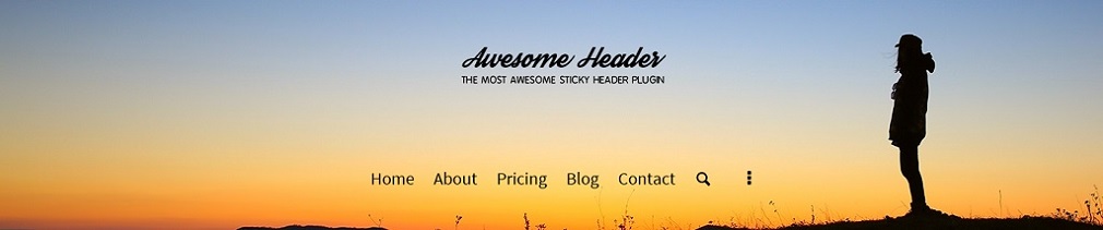 Awesome Header Big Image Background WordPress
